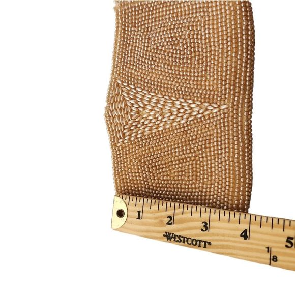 VINTAGE GOLD BEADED Clutch Bag - Picture 7 of 8